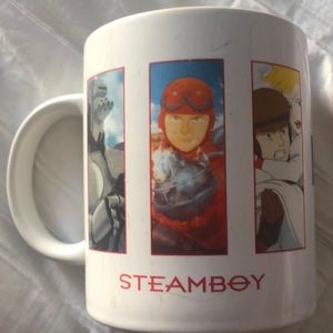 STEAMBOY Mug Cup Pizza Hat Novelty Not for Sale Japan Rare Limited Anime